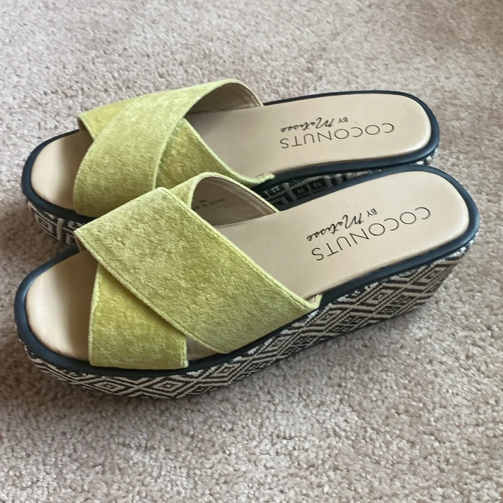 Anthropologie Coconuts by Matisse Geometric Sailor Wedge Sandal - 8 - Picture 2 of 6